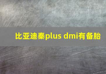 比亚迪秦plus dmi有备胎